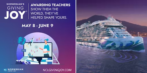 Norwegian Cruise Line Launches 2023 ‘Giving Joy’ Teacher Appreciation Giveaway